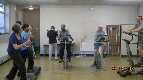 presentation of value of exercise at the Cardiac Club